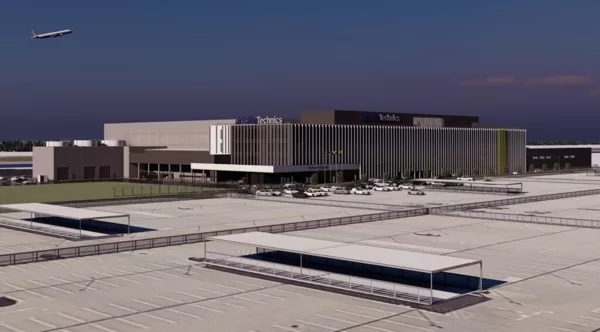 AirBaltic aircraft maintenance and repair hangar